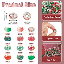 120 шт. 12 стиля прозрачные смолы европейские бусины&nbsp;RPDL-TA0001-10