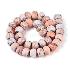 Окрашенные естественный агат бисер пряди&nbsp;G-T144-26C