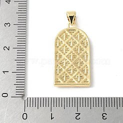 Латунные микропаве прозрачные подвески с фианитом&nbsp;ZIRC-I071-02G-01