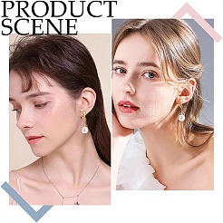 40шт 4 цвета латунные клипсы для серег&nbsp;KK-AR0004-20