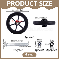 Переднее колесо hepe с железным подшипником&nbsp;DIY-WH0816-059B