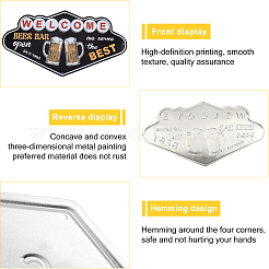 1 шт. подвесные настенные украшения из жести&nbsp;HJEW-CN0001-20