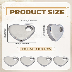 100 шт. подвески из нержавеющей стали 201&nbsp;STAS-LP0002-24