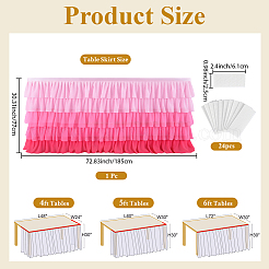 Юбка для стола из ткани&nbsp;AJEW-WH20070-168E