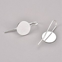 Латунные крючки для сережек&nbsp;X-KK-A093-S-NF