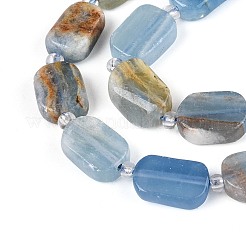 Нити из натурального голубого кальцита&nbsp;G-T138-26A-13