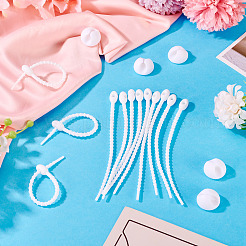 20 шт. пластиковый ПВХ-органайзер для кабеля&nbsp;AJEW-TA0002-51B