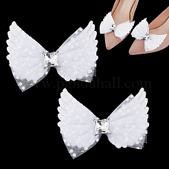 2 шт. полиэстеровые пряжки для обуви&nbsp;AJEW-GA0008-86A