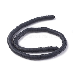 Плоские круглые бусины из глины ручной работы полимерные&nbsp;CLAY-R067-8.0mm-42