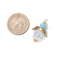 Акриловые бусины с подвесками из стеклянных бусин&nbsp;PALLOY-MZ00699