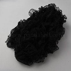 Плиссированная кружевная лента из полиэстера&nbsp;DIY-WH0308-459B