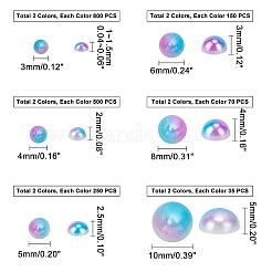 Кабошоны из искусственного жемчуга из АБС-пластика и акрила&nbsp;SACR-PH0006-06