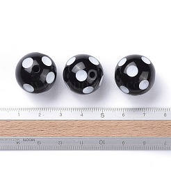 20 мм коренастый жевательная резинка акрил круглые бусины&nbsp;X-SACR-S146-20mm-09