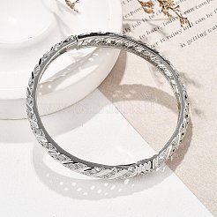 Латунные браслеты на петлях для женщин&nbsp;BJEW-D313-01P