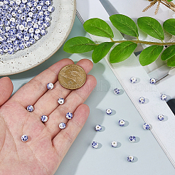 240 шт. фарфоровые керамические бусины ручной работы с цветочным принтом&nbsp;PORC-DC0001-13