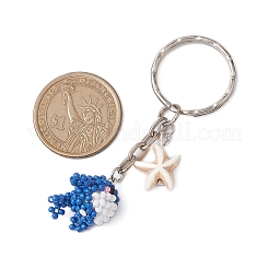 Подвески из стеклянных бусин ручной работы брелок&nbsp;KEYC-MZ00019