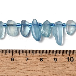 Природные Аквамарин бисер нитей&nbsp;G-P604-A23-01