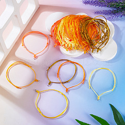 60шт 6 цвета нейлоновый шнур для изготовления браслета&nbsp;BJEW-TA00669