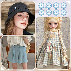 100 шт. пуговицы из смолы с 2 отверстиями&nbsp;RESI-FG0001-13A