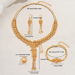 Наборы из сплава с полыми цветами и листьями&nbsp;PC9373