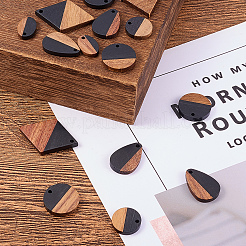 Подвески из смолы и дерева&nbsp;RESI-CJ0001-43