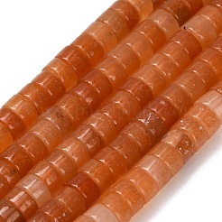 Натуральный красный авантюрин бисер нитей&nbsp;G-Z110-A10-2x4mm-03