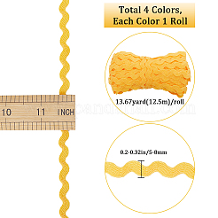 50м 4-х цветная волнообразная бахрома&nbsp;OCOR-GF0003-49