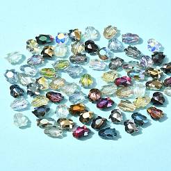 70шт 14 цвета гальванические стеклянные бусины&nbsp;EGLA-FS0001-47