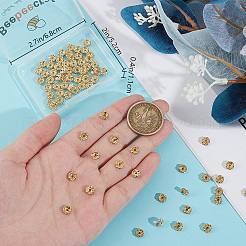 100 шт. латунные бусины-разделители со стразами для стойки&nbsp;KK-BBC0016-22G