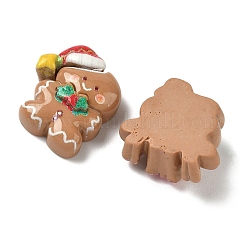 Кабошоны из непрозрачной смолы с рождественской тематикой в виде яблок&nbsp;RESI-B037-07