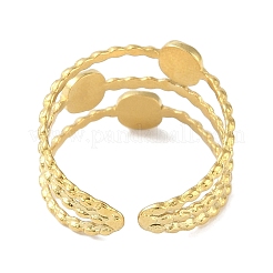 Ионное покрытие (ip) 304 нержавеющая сталь эмаль квадратные манжеты пальцы кольца&nbsp;RJEW-L107-058G-02