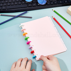 Пластиковые индексные листы-разделители для блокнотов с дисками AJEW-WH0270-719B-02