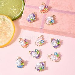 10 шт. Подвески из сплава с эмалью&nbsp;ENAM-FS0003-24