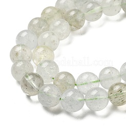 Нити бусин из натурального зеленого берилла&nbsp;G-F787-01-10mm