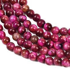 Нити из натуральных бусин тигрового глаза высшего качества&nbsp;X-G-F591-18-6mm-05