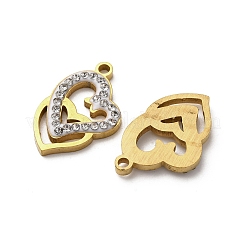 Подвески из нержавеющей стали 304 со стразами из глины&nbsp;STAS-P406-17J-G