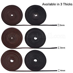 Плоский шнур из воловьей кожи&nbsp;WL-GF0001-08B-02