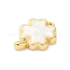 Покрытие стойки подвески клевер из латуни и ракушек с эпоксидной смолой&nbsp;KK-K380-01G-01