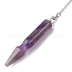 Биолокационные маятники с наконечником из природного аметиста&nbsp;G-Q184-04G-P
