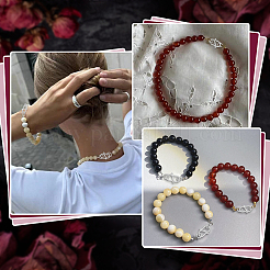 6 шт. 3 стиля 925 застежки S-образной формы из стерлингового серебра&nbsp;STER-ME0001-37