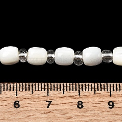Нити бусин из натуральных трохоидных/трохус ракушек&nbsp;BSHE-A002-01A