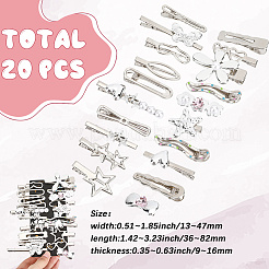 Заколки для волос из цинкового сплава и железа из кожи аллигатора&nbsp;PHAR-SP0001-04A