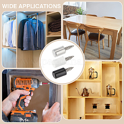 90 шт. 3-х цветные железные мебельные полкодержатели с пластиковым противоскользящим чехлом&nbsp;AJEW-BC0009-14