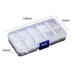 10 стиль 12/0 и 8/0 круглые прозрачные и посеребренные круглые отверстия и прозрачные и непрозрачные цвета бисер и цейлонский стеклянный бисер&nbsp;SEED-YW0001-35