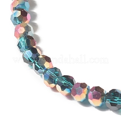 Прозрачные стеклянные бусины с гальваническим покрытием&nbsp;X-GLAA-G097-04C