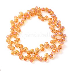 Стеклянные бусины с гальваническим покрытием &nbsp;EGLA-D030-17M