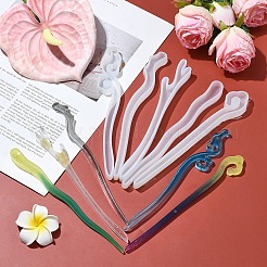 5шт 5 стиля шпильки DIY силиконовые Молды&nbsp;DIY-YW0009-34