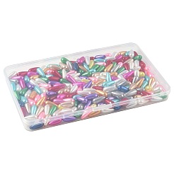 172 шт 102 г АБС пластик имитация жемчуга каплевидные бусины&nbsp;MACR-FS0002-24