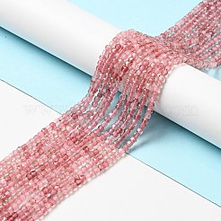 Природного кварца клубники нитей бисера G-D470-08