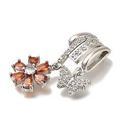 Латунные микро проложить кубического циркония подвески&nbsp;KK-M301-04P